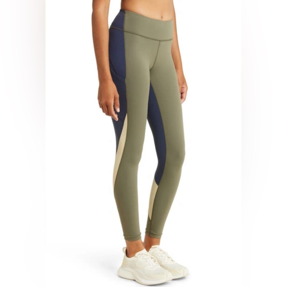 Outdoor Voices Zoom 7/8 Legging NWT Green, Blue, Tan Size XXS Athletic Hike